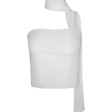 Helga | Minimalistisches Sommer-Style ärmelloses Neckholder Top