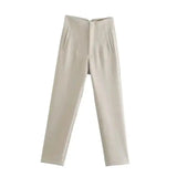 Isabell | High-Waisted Plissee-Hosen Zendoo.de
