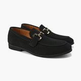Elias | Lässig Herren-Loafer aus Wildleder mit edlem Metall-Detail