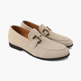 Elias | Lässig Herren-Loafer aus Wildleder mit edlem Metall-Detail