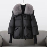 Gretl | Pufferjacke mit Kunstpelzkragen