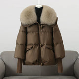 Gretl | Pufferjacke mit Kunstpelzkragen
