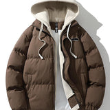 Herren Winterjacke mit Doppelkapuze – Warm & Stilvoll