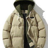 Herren Winterjacke mit Doppelkapuze – Warm & Stilvoll