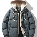 Herren Winterjacke mit Doppelkapuze – Warm & Stilvoll