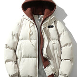 Herren Winterjacke mit Doppelkapuze – Warm & Stilvoll