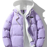 Herren Winterjacke mit Doppelkapuze – Warm & Stilvoll