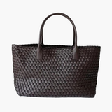 Celine | Luxuriöse Handtasche aus echtem Leder in Caramelbraun
