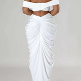 Desiree | Elegantes Off-Shoulder-Set mit Drapierung