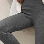Clara | Gerippte Mid-Waist-Leggings – Komfort und Stil für Jeden Tag Zendoo.de