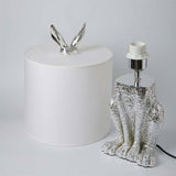 Goldene Kaninchen Tischlampe – Originelle Designer-Leuchte mit Schirm
