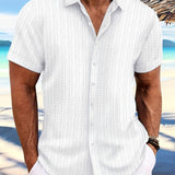 Owen | Relaxed Fit Gestreiftes kurzärmeliges Sommerhemd
