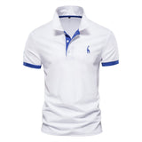 Berake | Zweifarbiges Polo mit sportlichem Akzent-Design