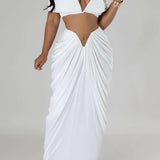 Desiree | Elegantes Off-Shoulder-Set mit Drapierung