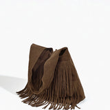Isla | Boho Hobo-Tasche mit Fransen