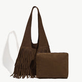 Isla | Boho Hobo-Tasche mit Fransen