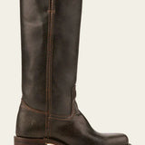 Damen-Lederstiefel im Westernstil mit Blockabsatz