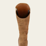 Damen-Lederstiefel im Westernstil mit Blockabsatz