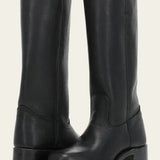 Damen-Lederstiefel im Westernstil mit Blockabsatz