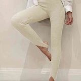 Clara | Gerippte Mid-Waist-Leggings – Komfort und Stil für Jeden Tag Zendoo.de