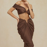 Desiree | Elegantes Off-Shoulder-Set mit Drapierung