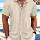 Owen | Relaxed Fit Gestreiftes kurzärmeliges Sommerhemd