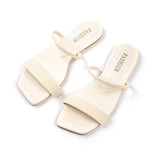 Stilvolle schwarze Sandalen mit minimalistischem Design