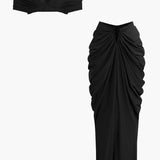 Desiree | Elegantes Off-Shoulder-Set mit Drapierung