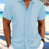 Owen | Relaxed Fit Gestreiftes kurzärmeliges Sommerhemd