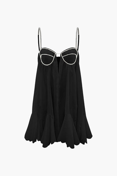 Sophia | Glamouröses Mini-Kleid mit Kristall-Trägern – Feminin & stilvoll für besondere Anlässe