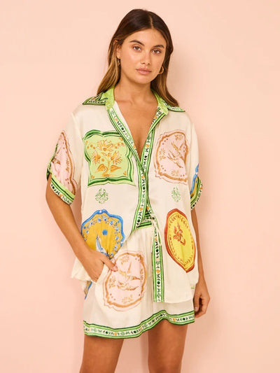 Denise | Elegantes Zweiteiler-Set mit Print-Design