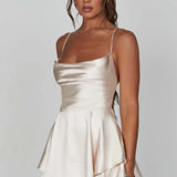 Emilia | Satin Mini Dress Zendoo.de