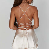 Emilia | Satin Mini Dress Zendoo.de
