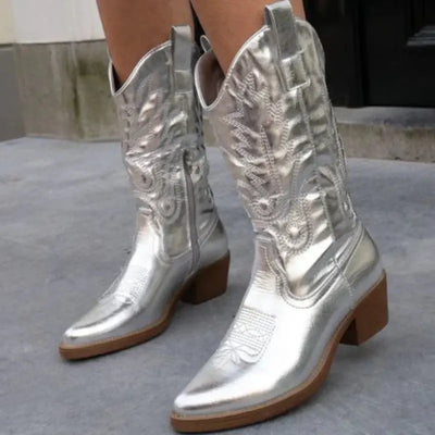 Geneva | Elegante Cowboy-Stiefel aus Metall Zendoo.de