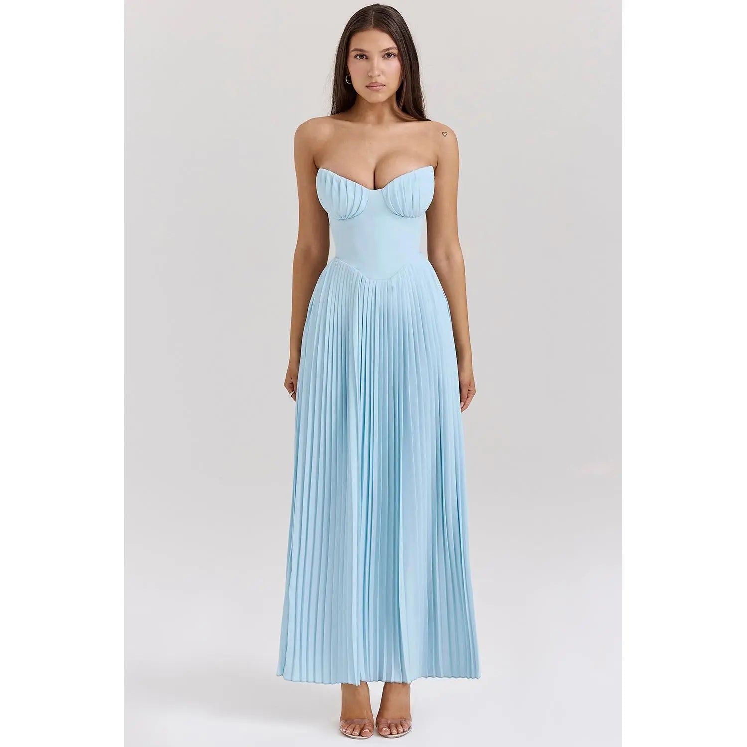 Clara | Luxuriöses Schulterfreies Maxikleid Zendoo.de