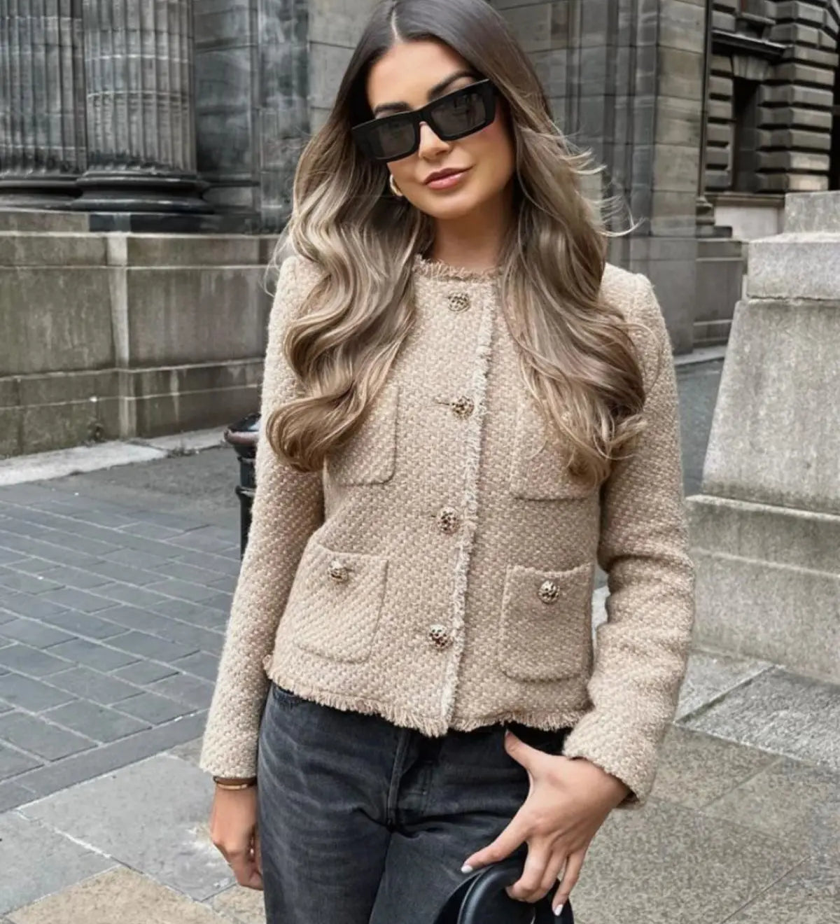 Selene | Elegante Tweed-Kurzjacke Zendoo.de