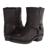 Herren Lederstiefel – Robuste Biker Boots mit stabilem Blockabsatz