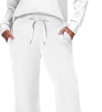 Damen Zweiteiler mit Kragenpullover und weitem Hosen-Set