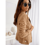 Vintage Bikerjacke – Stylische Übergangsjacke mit Reißverschlussdetails