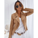 Vintage Bikerjacke – Stylische Übergangsjacke mit Reißverschlussdetails