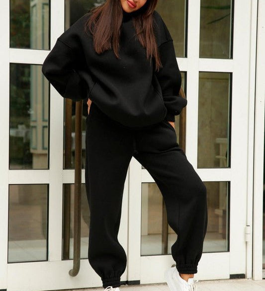 Damen Freizeitanzug mit Kapuzenpullover und Jogginghose