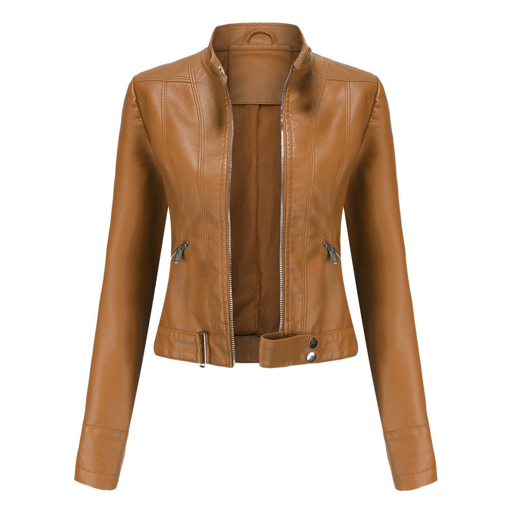 Elegante Damen Bikerjacke mit tailliertem Schnitt und modernem Design