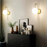 Moderne Kugel Wandleuchte – Elegante LED Wandlampe im Gold Design