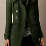 Adelina | Eleganter langer Trenchcoat Zendoo.de