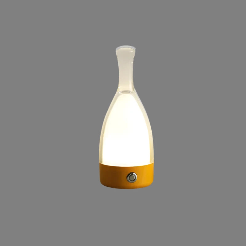 LED Tischlampe in Flaschenform – Wiederaufladbare Designleuchte
