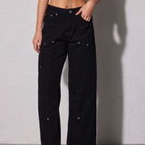 Weit geschnittene Jeans mit modernem Utility-Design