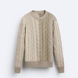 Jonas | Grobstrick-Pullover mit Zopfmuster – Klassisch & Zeitlos