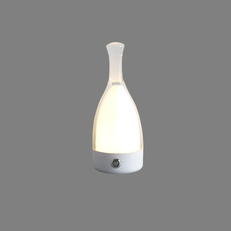 LED Tischlampe in Flaschenform – Wiederaufladbare Designleuchte