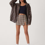 Clara | Oversized-Kunstlederjacke