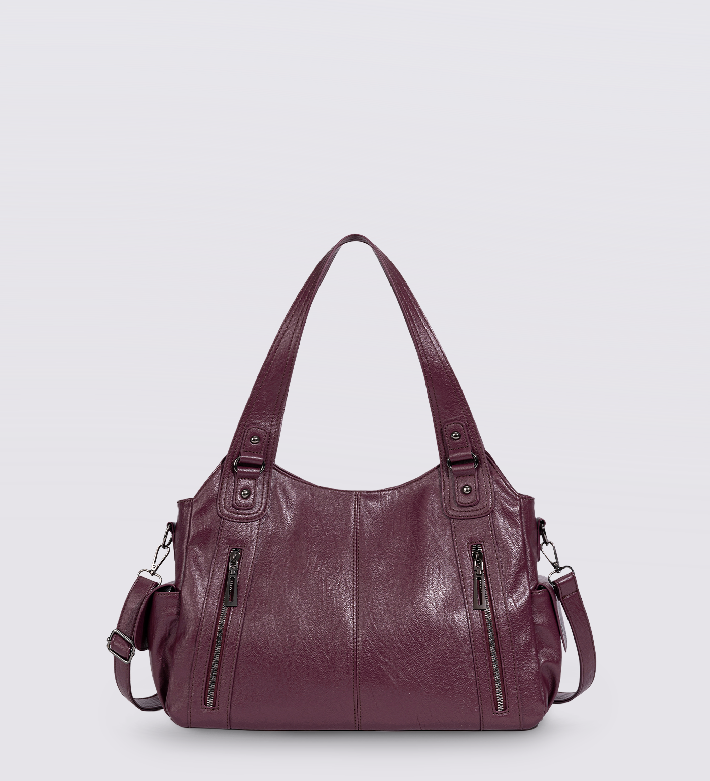 City-Handtasche mit Crossbody-Option und praktischen Fächern